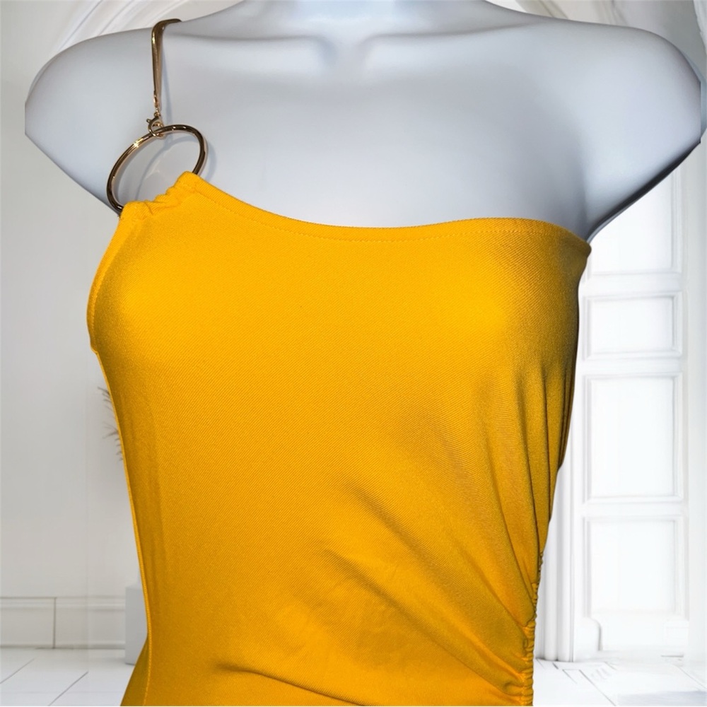 WeWoreWhat One-Shoulder Cutout Maxi Dress in Yellow - Picture 9 of 13